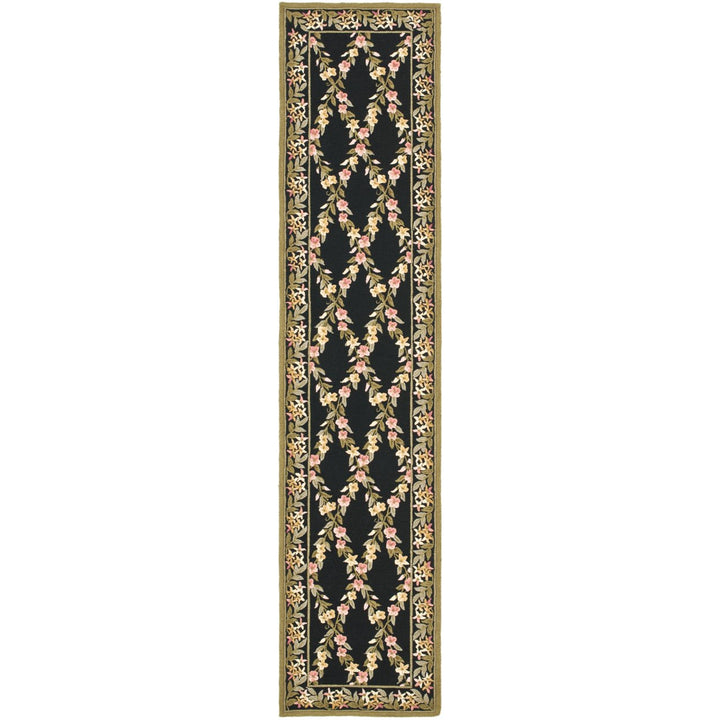 SAFAVIEH Wilton WIL321A Handmade Black / Green Rug Image 3