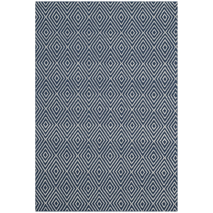 SAFAVIEH Wilton WIL715C Hand-hooked Navy / Ivory Rug Image 1