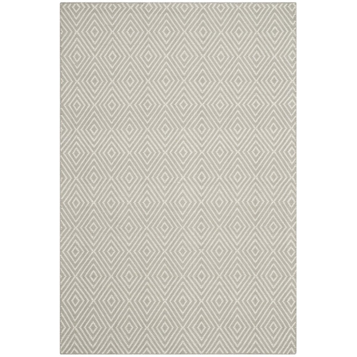 SAFAVIEH Wilton WIL715D Hand-hooked Light Grey /Ivory Rug Image 1