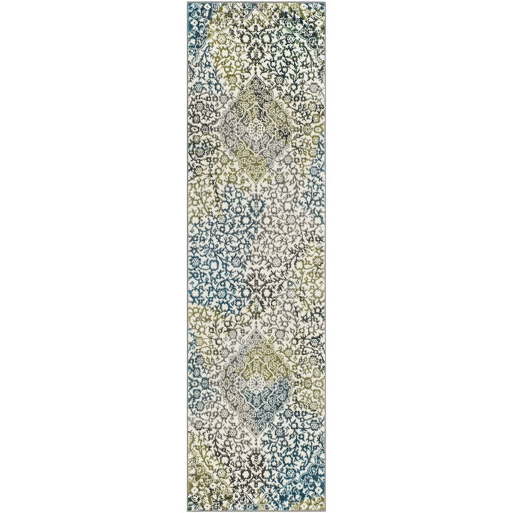 SAFAVIEH Watercolor WTC672B Ivory / Peacock Blue Rug Image 1