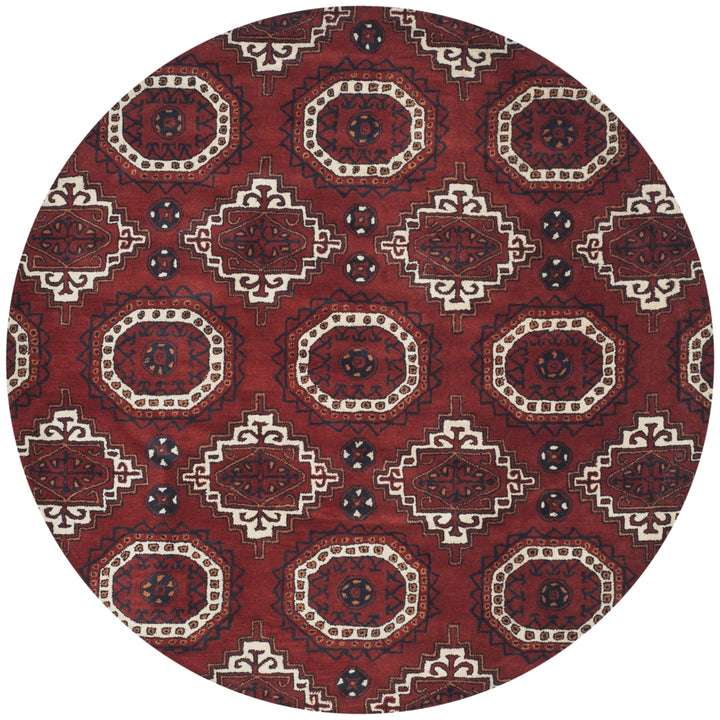 SAFAVIEH Wyndham Collection WYD201A Handmade Red Rug Image 4