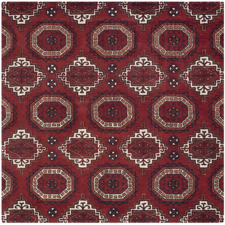 SAFAVIEH Wyndham Collection WYD201A Handmade Red Rug Image 1