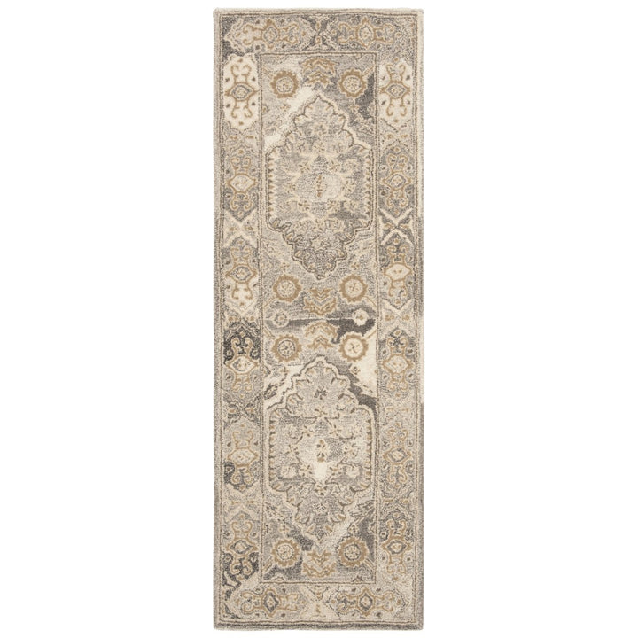 SAFAVIEH Wyndham WYD308F Handmade Light Grey Rug Image 1