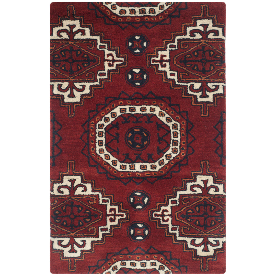 SAFAVIEH Wyndham Collection WYD201A Handmade Red Rug Image 8