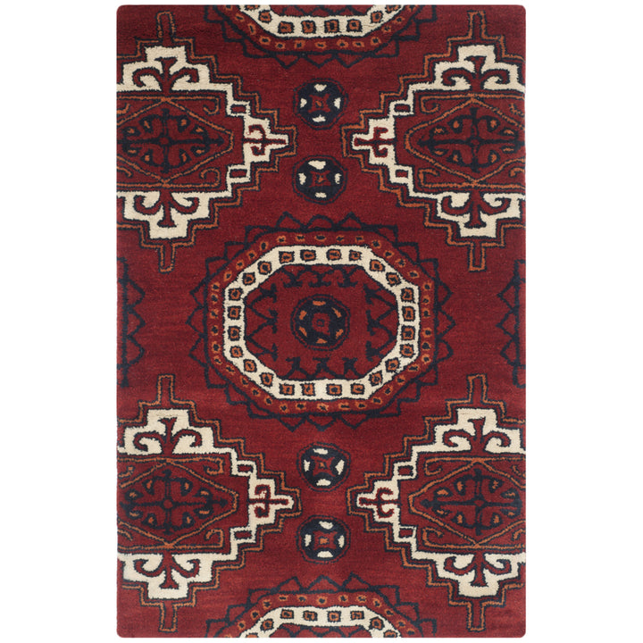 SAFAVIEH Wyndham Collection WYD201A Handmade Red Rug Image 1