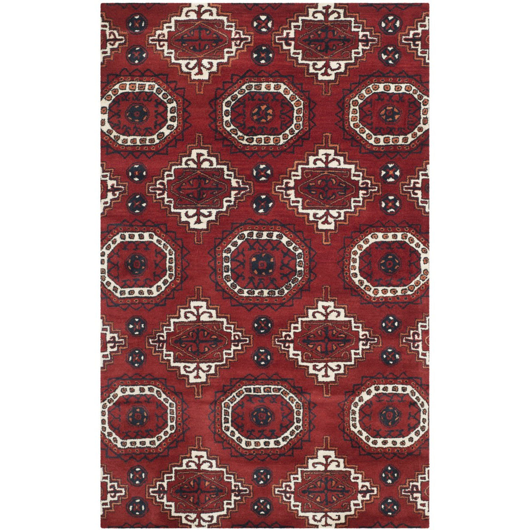 SAFAVIEH Wyndham Collection WYD201A Handmade Red Rug Image 1