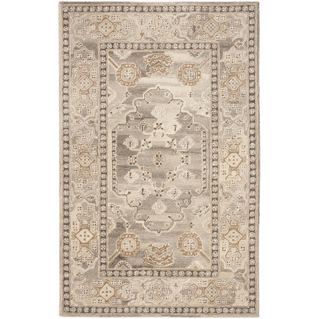 SAFAVIEH Wyndham WYD308F Handmade Light Grey Rug Image 1