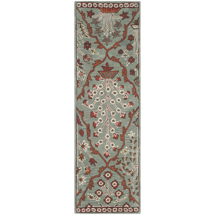 SAFAVIEH Wyndham WYD206A Handmade Blue / Rust Rug Image 1