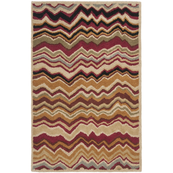 SAFAVIEH Wyndham WYD317B Handmade Red / Multi Rug Image 1