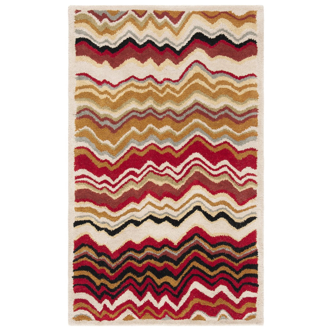 SAFAVIEH Wyndham WYD317B Handmade Red / Multi Rug Image 1