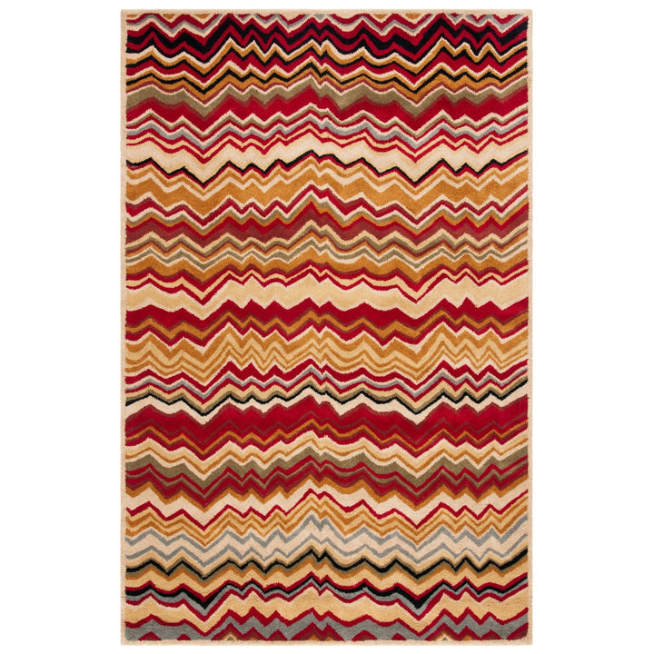 SAFAVIEH Wyndham WYD317B Handmade Red / Multi Rug Image 1