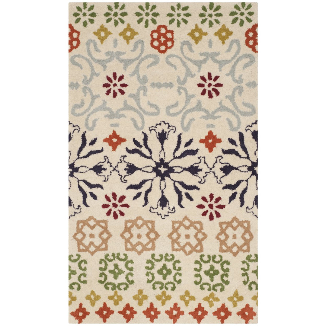 SAFAVIEH Wyndham WYD319A Handmade Ivory / Multi Rug Image 1