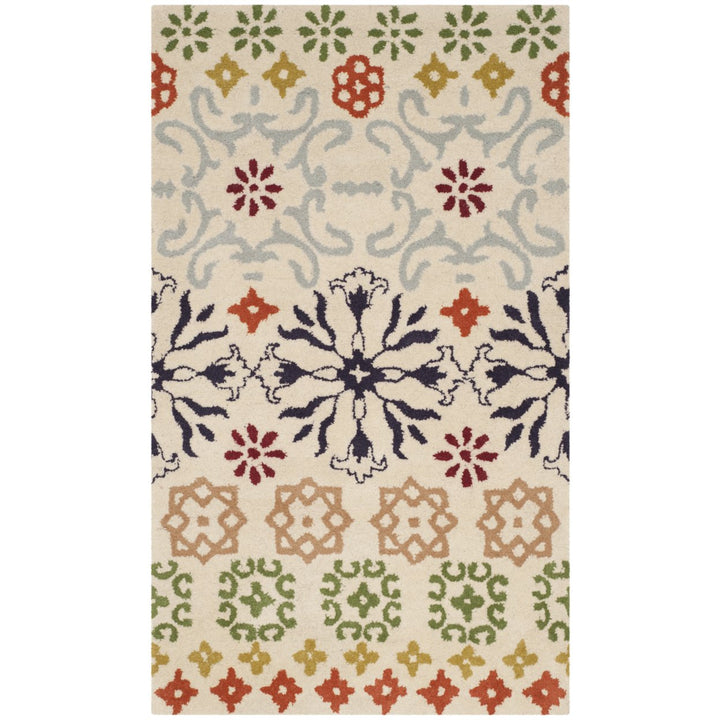 SAFAVIEH Wyndham WYD319A Handmade Ivory / Multi Rug Image 1