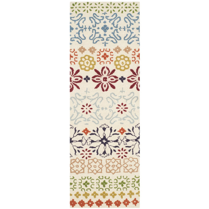 SAFAVIEH Wyndham WYD319A Handmade Ivory / Multi Rug Image 1