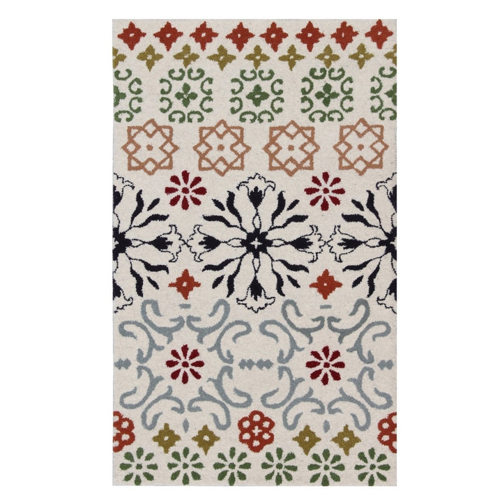 SAFAVIEH Wyndham WYD319A Handmade Ivory / Multi Rug Image 1