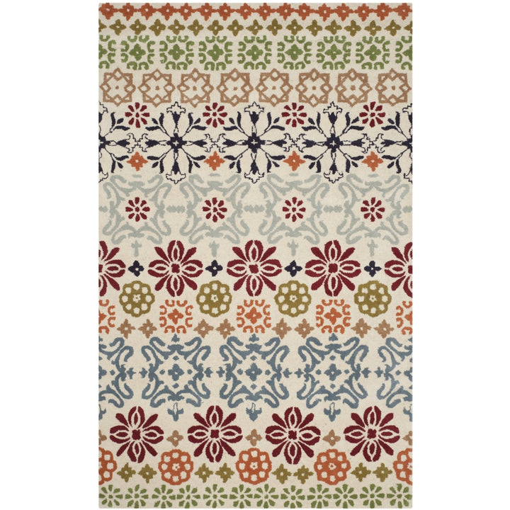 SAFAVIEH Wyndham WYD319A Handmade Ivory / Multi Rug Image 1