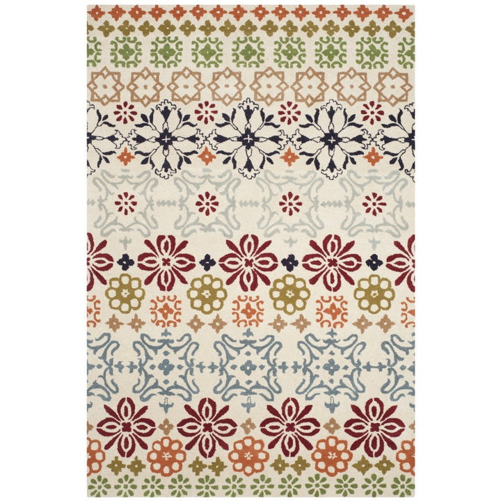 SAFAVIEH Wyndham WYD319A Handmade Ivory / Multi Rug Image 1