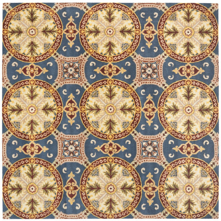 SAFAVIEH Wyndham WYD320A Handmade Blue / Gold Rug Image 1