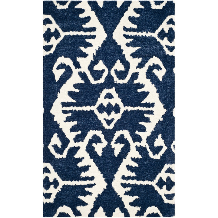 SAFAVIEH Wyndham WYD323C Handmade Royal Blue / Ivory Rug Image 1