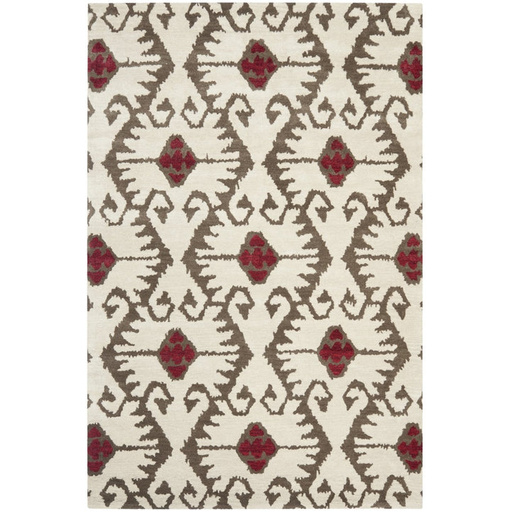 SAFAVIEH Wyndham WYD323B Handmade Ivory / Brown Rug Image 1