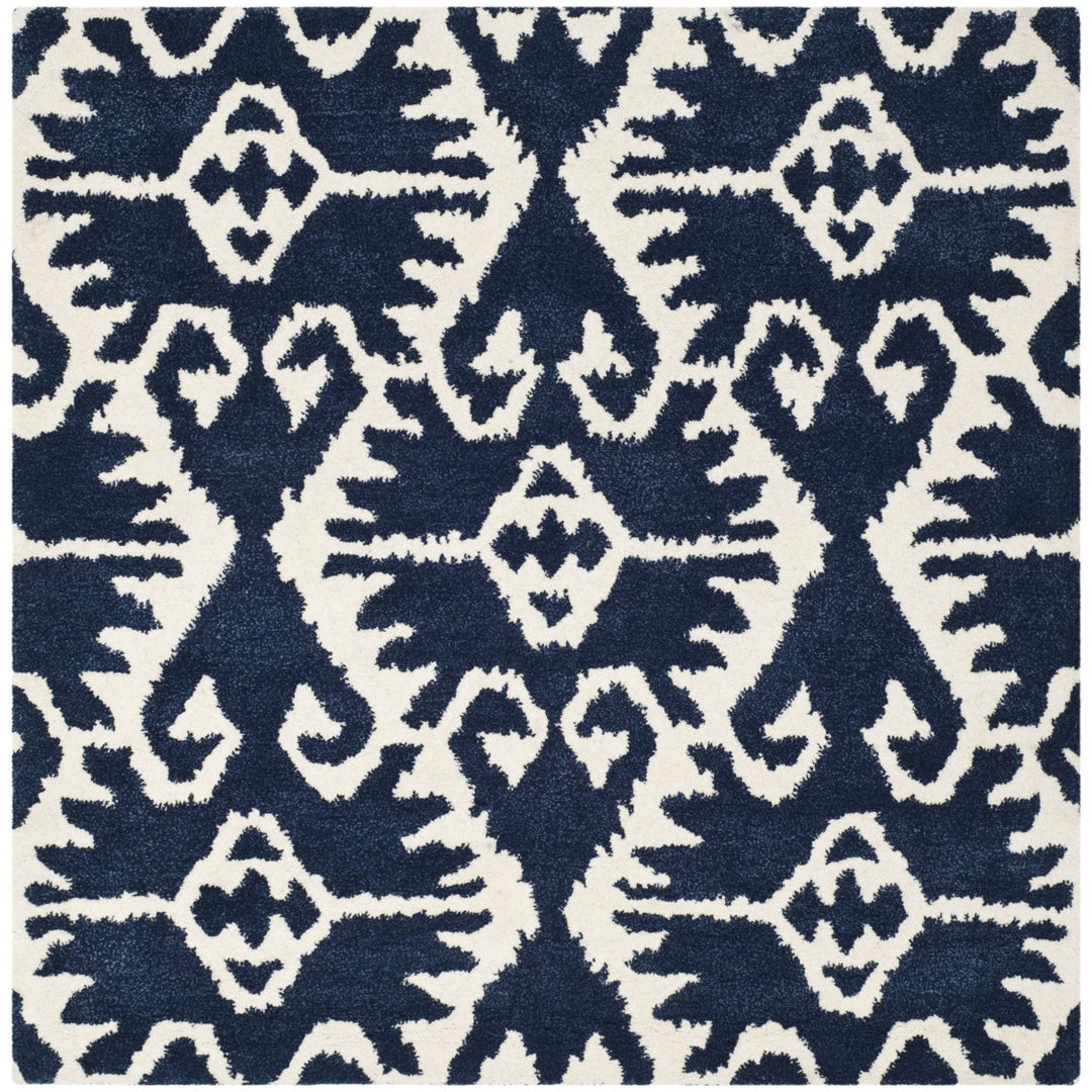 SAFAVIEH Wyndham WYD323C Handmade Royal Blue / Ivory Rug Image 1