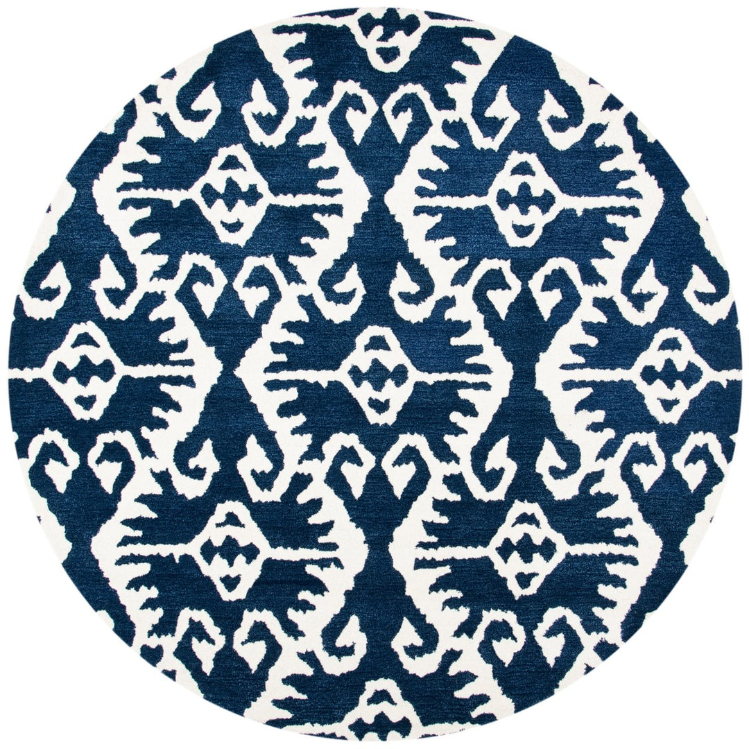 SAFAVIEH Wyndham WYD323C Handmade Royal Blue / Ivory Rug Image 1