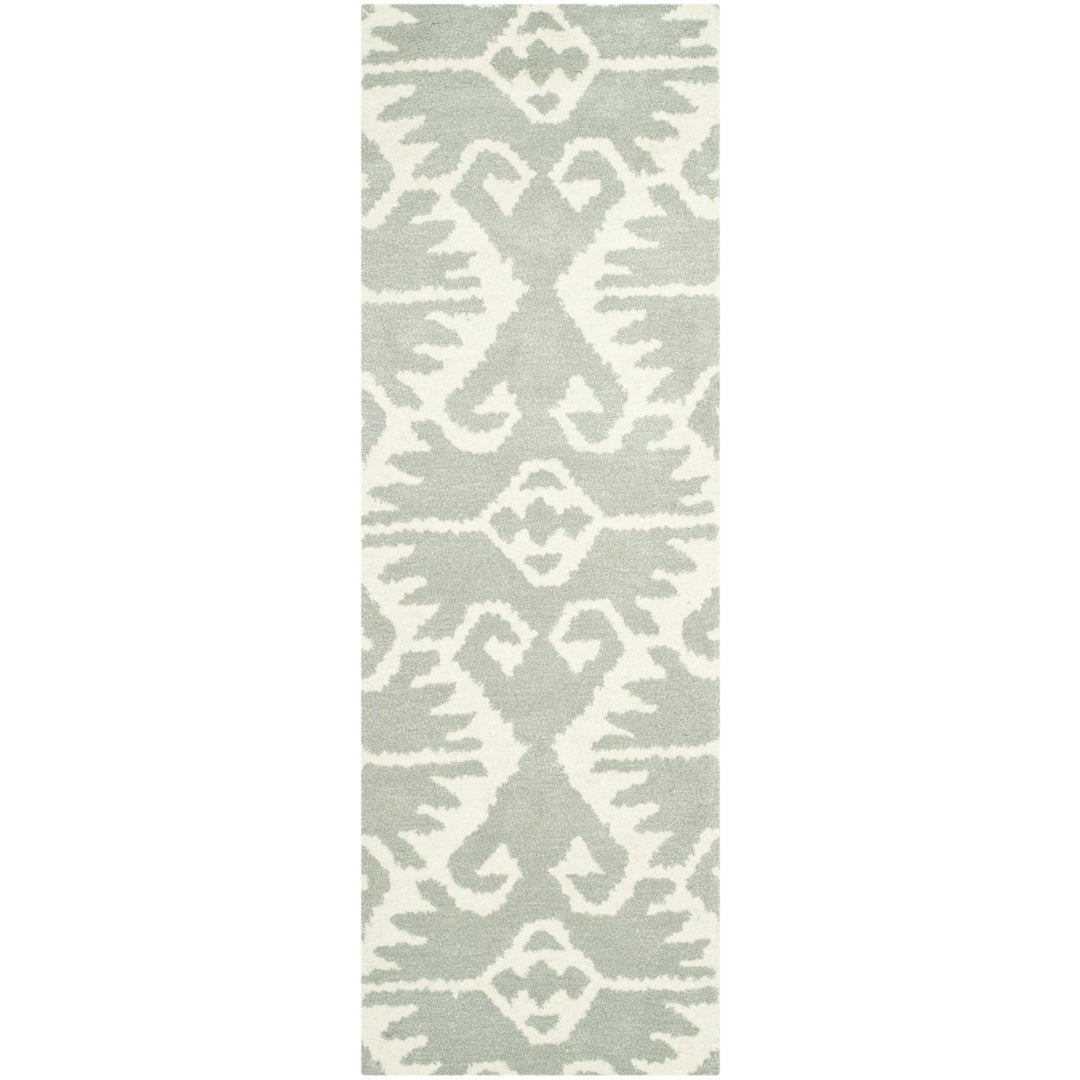 SAFAVIEH Wyndham WYD323G Handmade Grey / Ivory Rug Image 1