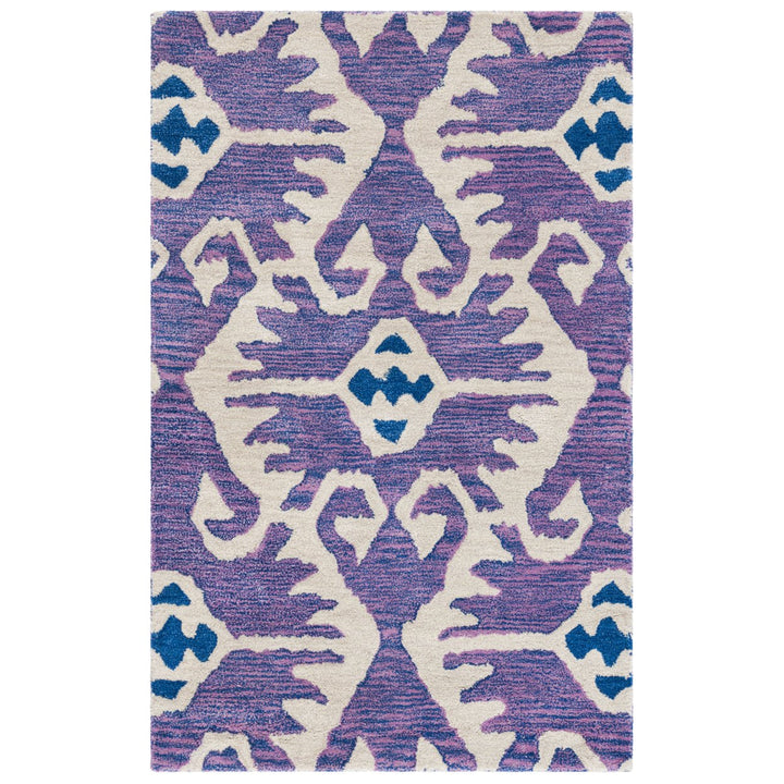 SAFAVIEH Wyndham WYD323A Handmade Lavender / Ivory Rug Image 1