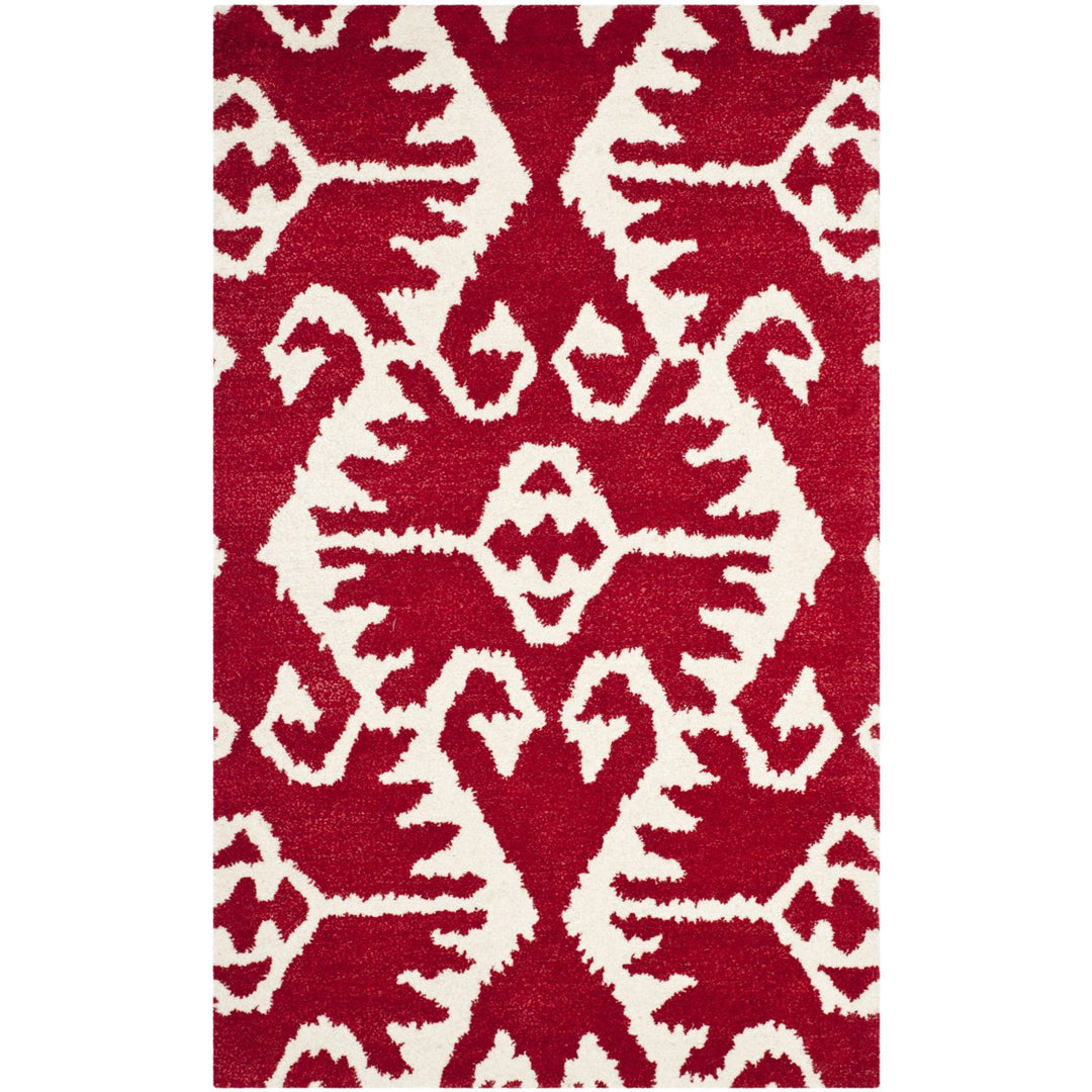 SAFAVIEH Wyndham WYD323R Handmade Red / Ivory Rug Image 1