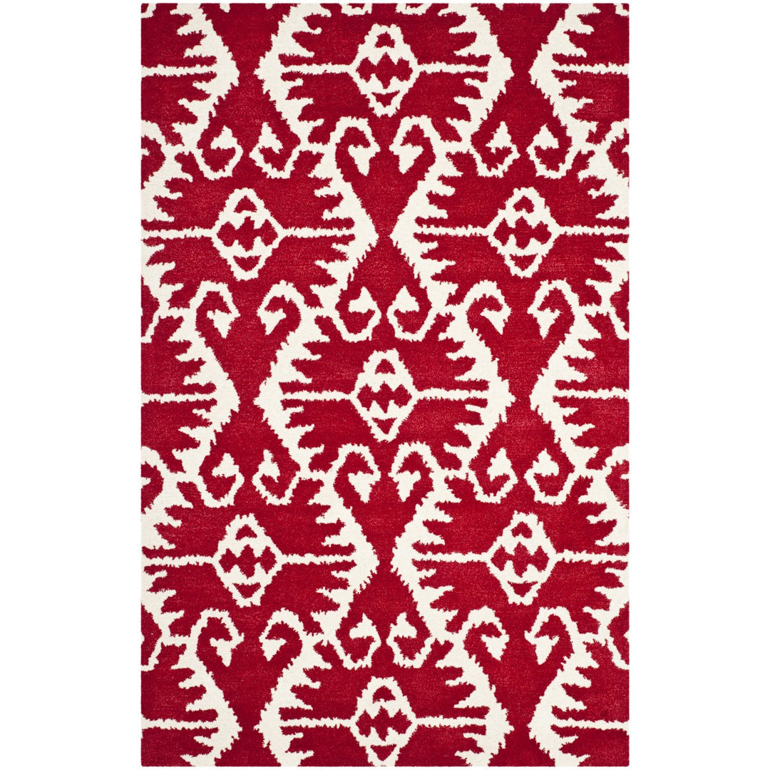 SAFAVIEH Wyndham WYD323R Handmade Red / Ivory Rug Image 1