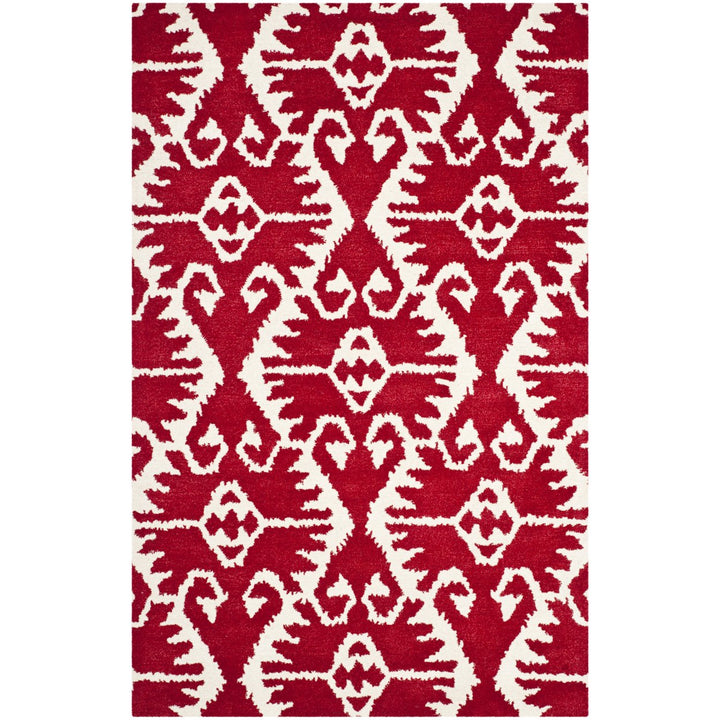 SAFAVIEH Wyndham WYD323R Handmade Red / Ivory Rug Image 1