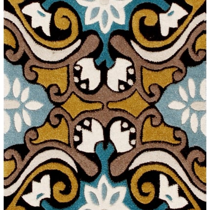 SAFAVIEH Wyndham WYD327A Handmade Blue / Multi Rug Image 1