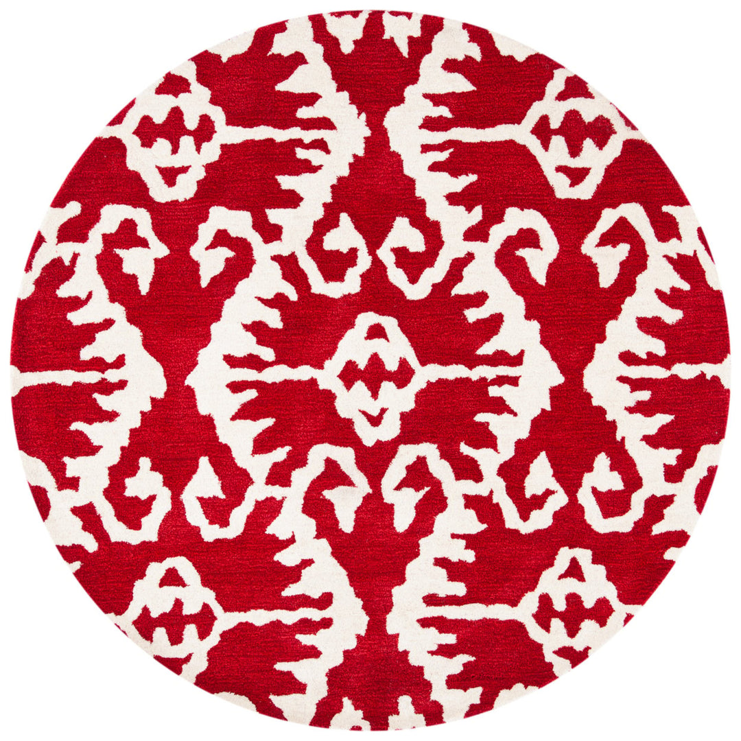 SAFAVIEH Wyndham WYD323R Handmade Red / Ivory Rug Image 1