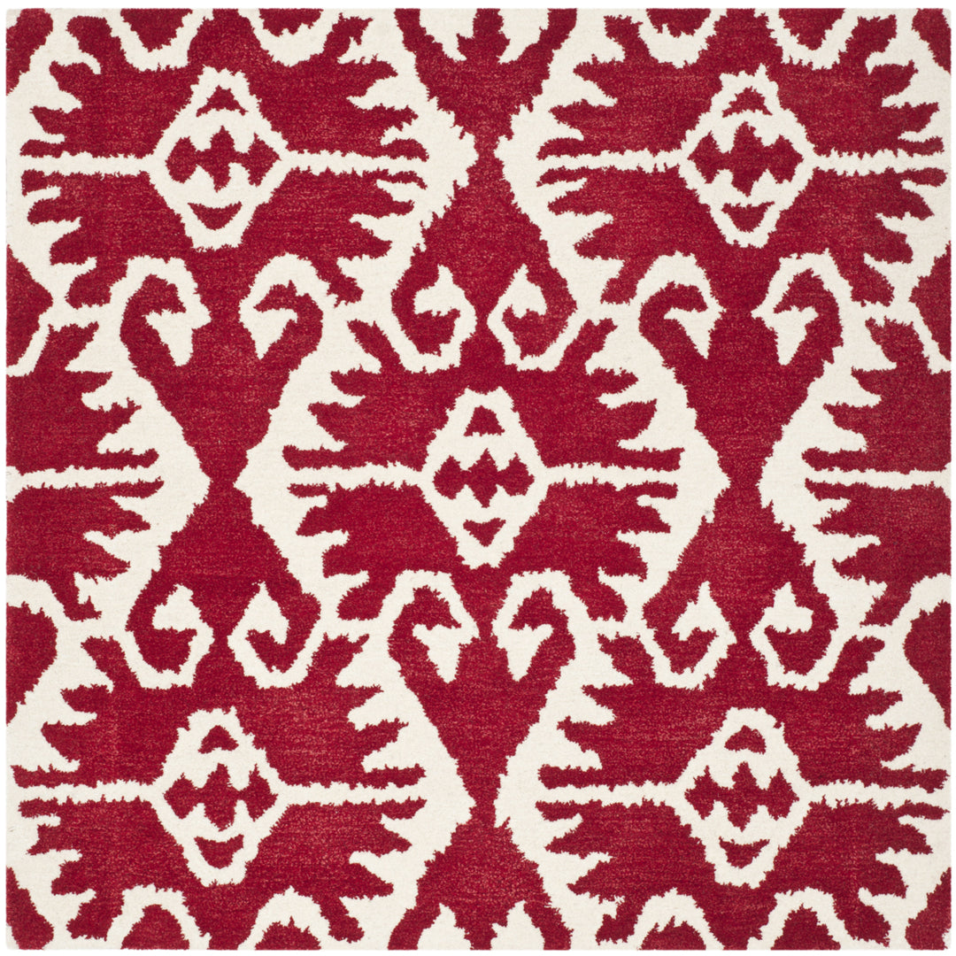 SAFAVIEH Wyndham WYD323R Handmade Red / Ivory Rug Image 7