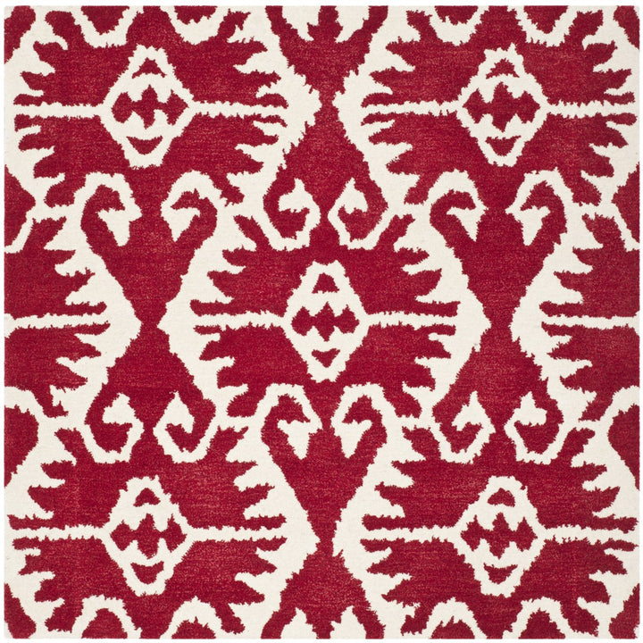 SAFAVIEH Wyndham WYD323R Handmade Red / Ivory Rug Image 1