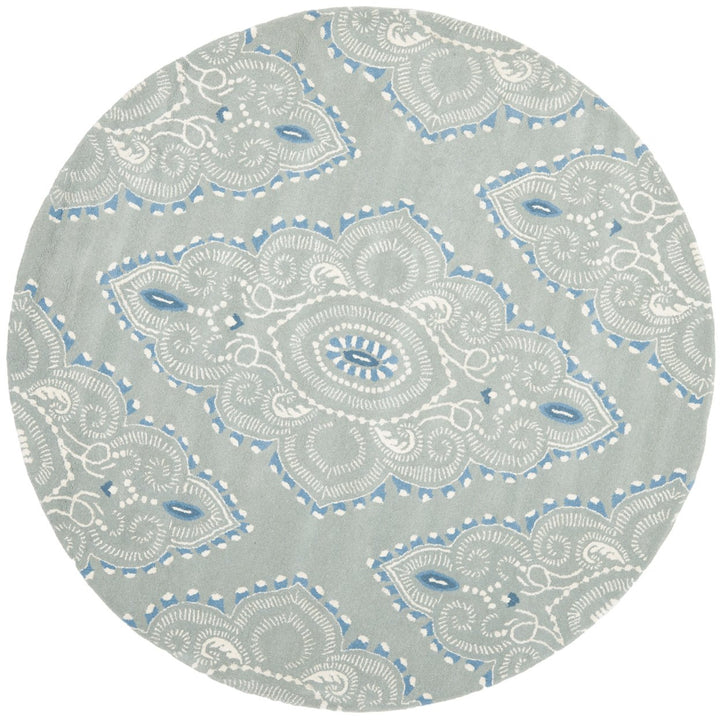 SAFAVIEH Wyndham WYD372A Handmade Blue / Ivory Rug Image 1