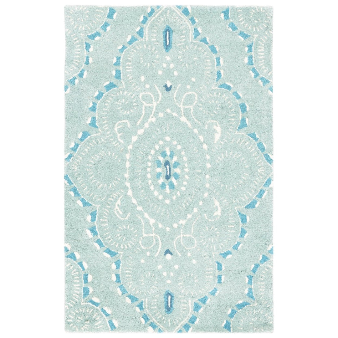 SAFAVIEH Wyndham WYD372A Handmade Blue / Ivory Rug Image 1