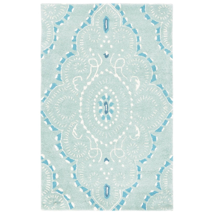 SAFAVIEH Wyndham WYD372A Handmade Blue / Ivory Rug Image 1