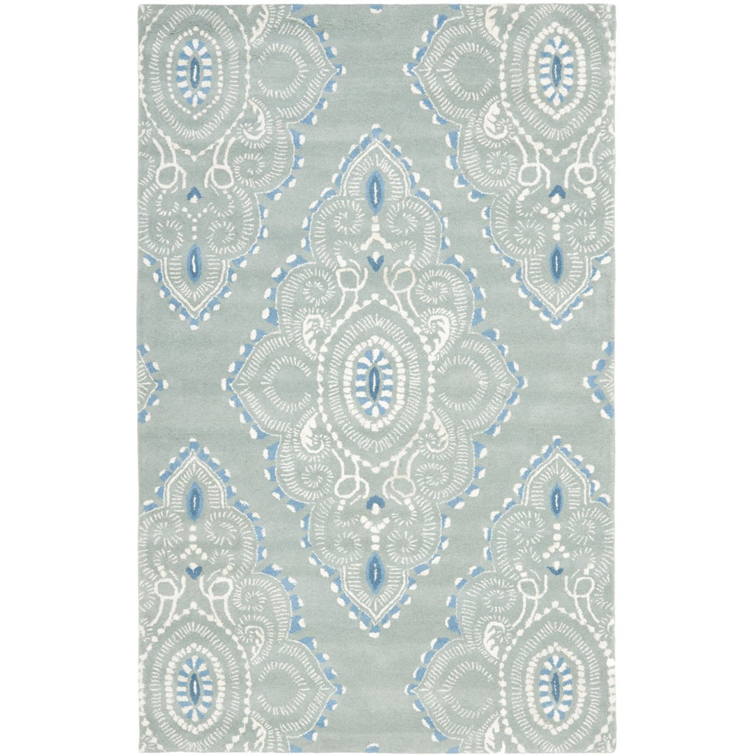 SAFAVIEH Wyndham WYD372A Handmade Blue / Ivory Rug Image 1