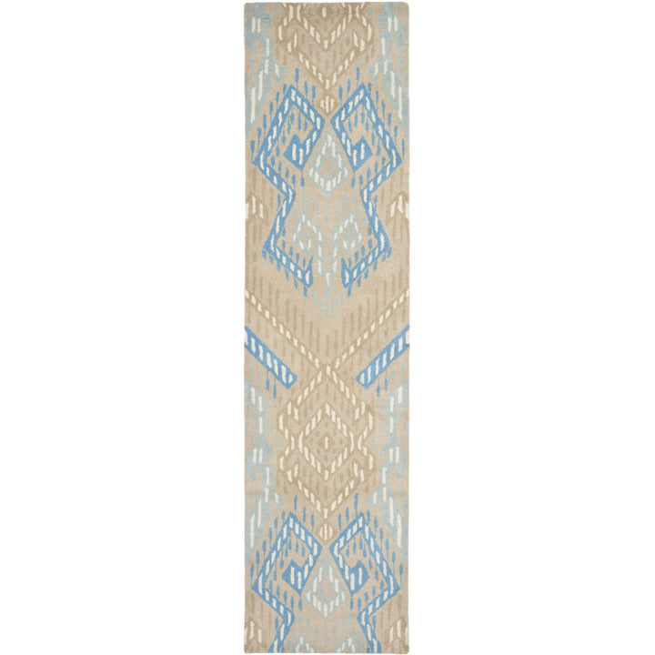 SAFAVIEH Wyndham WYD373B Handmade Beige / Blue Rug Image 1