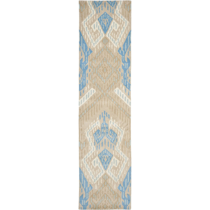 SAFAVIEH Wyndham WYD373C Handmade Blue / Ivory Rug Image 5