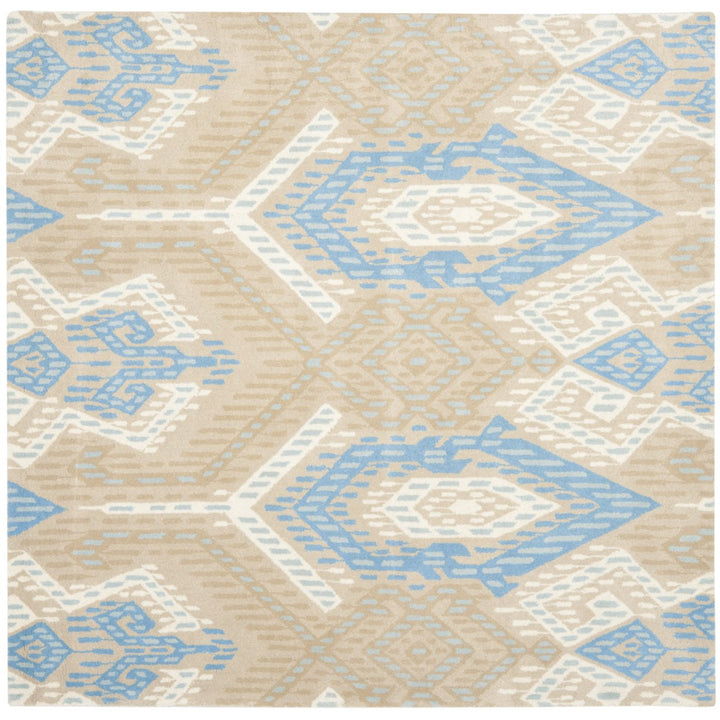 SAFAVIEH Wyndham WYD373C Handmade Blue / Ivory Rug Image 1