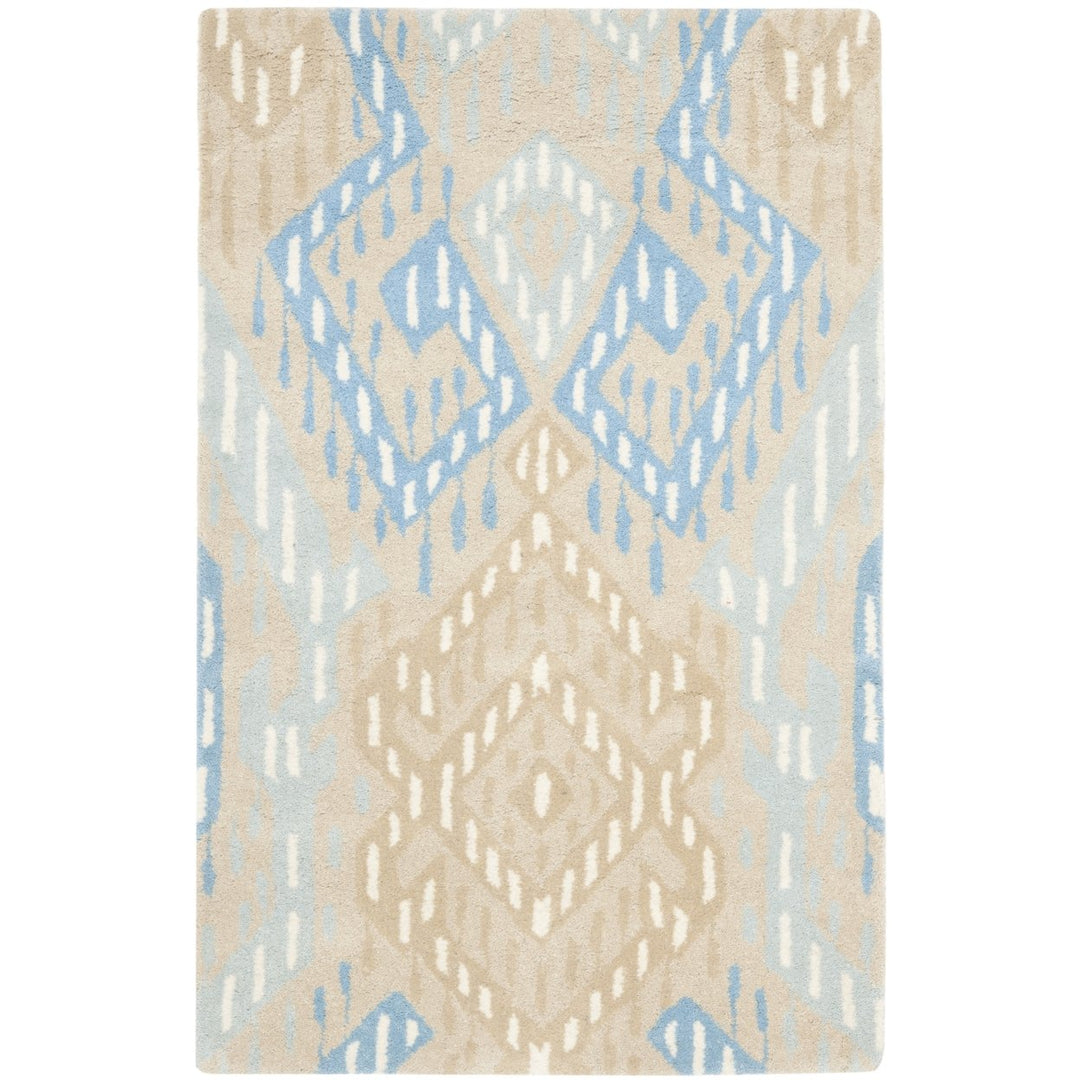 SAFAVIEH Wyndham WYD373B Handmade Beige / Blue Rug Image 1