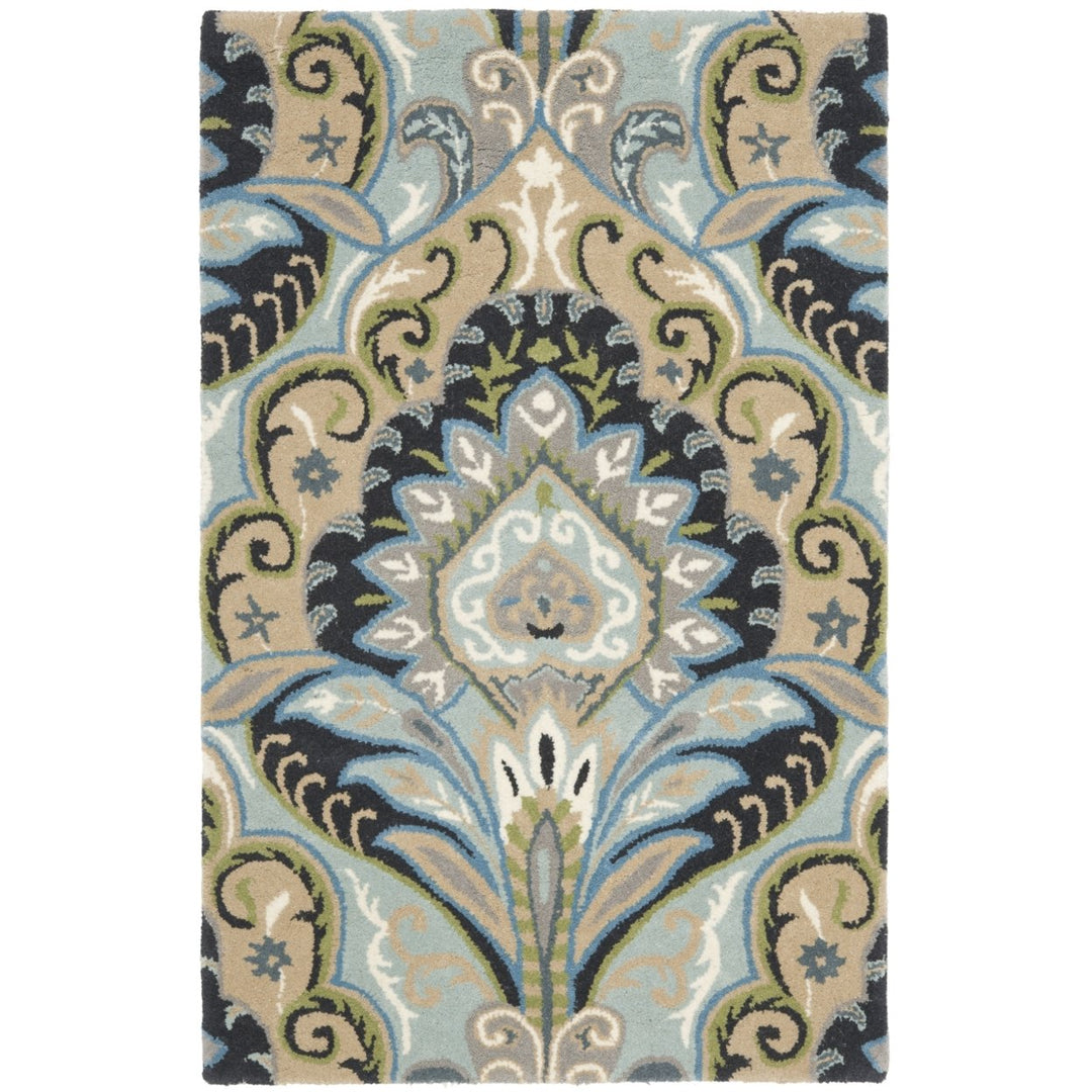 SAFAVIEH Wyndham WYD374A Handmade Blue / Multi Rug Image 1