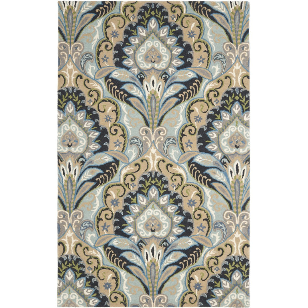 SAFAVIEH Wyndham WYD374A Handmade Blue / Multi Rug Image 1