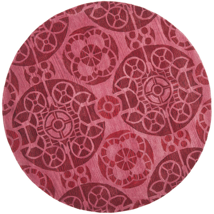 SAFAVIEH Wyndham Collection WYD376C Handmade Red Rug Image 1