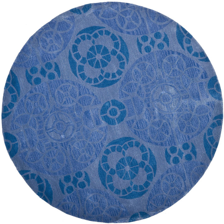 SAFAVIEH Wyndham Collection WYD376E Handmade Blue Rug Image 1
