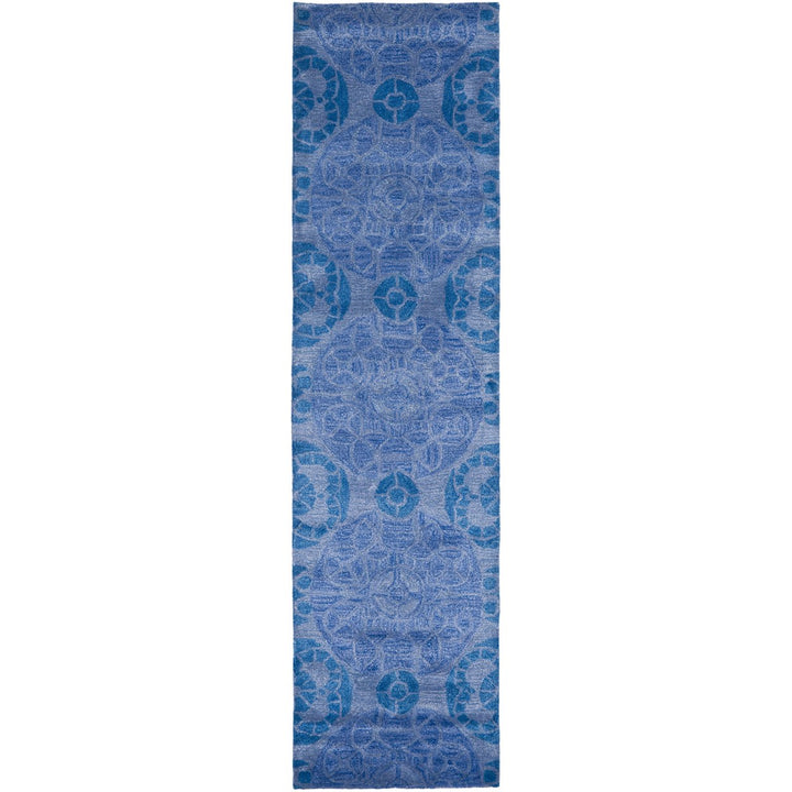 SAFAVIEH Wyndham Collection WYD376E Handmade Blue Rug Image 1