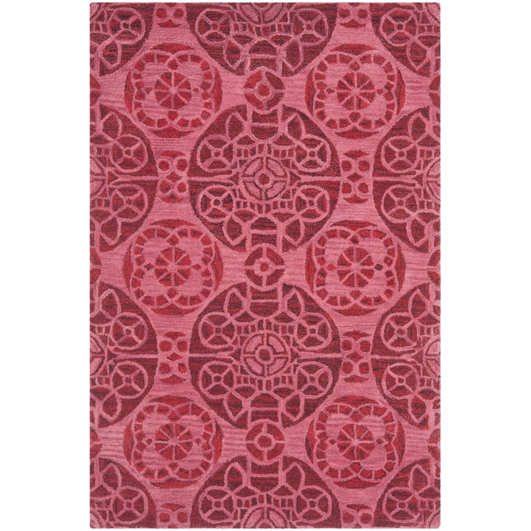 SAFAVIEH Wyndham Collection WYD376C Handmade Red Rug Image 1