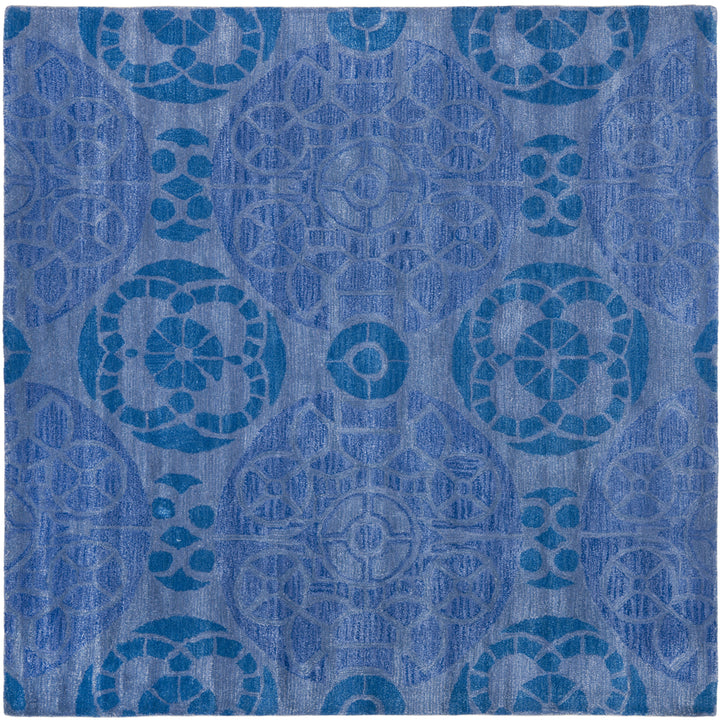 SAFAVIEH Wyndham Collection WYD376E Handmade Blue Rug Image 6